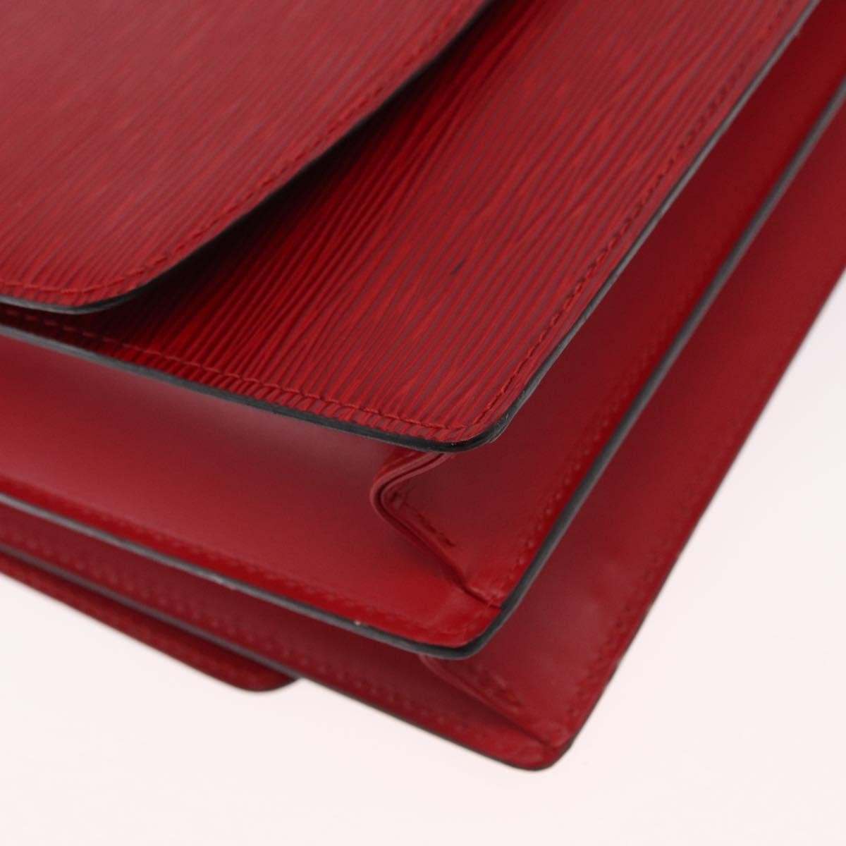 Louis Vuitton Grenelle Shoulder Bag Epi Leather Red Leather Shoulder Bag