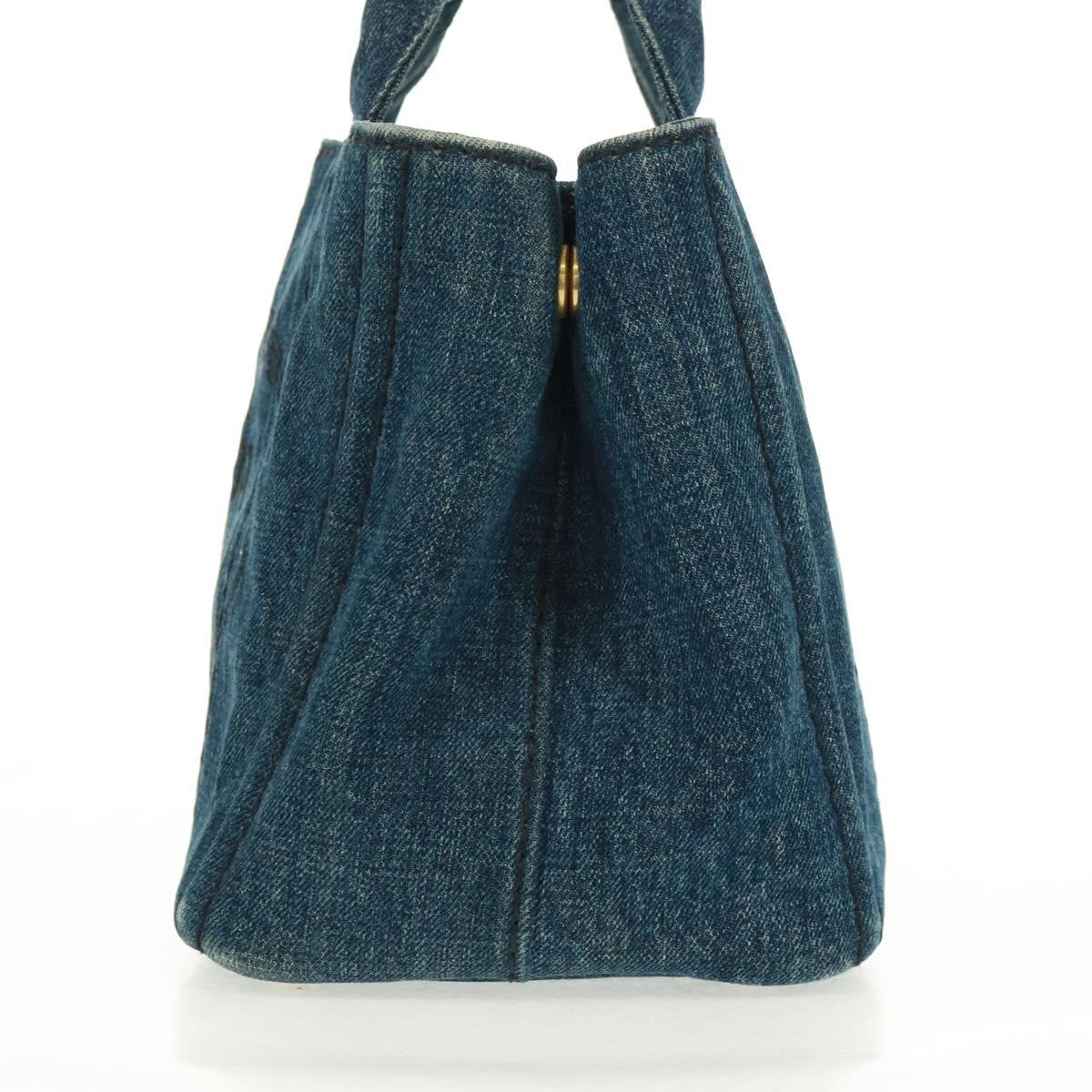 Prada Canapa Tote Denim Blue Denim_Jeans Tote Bag Bag
