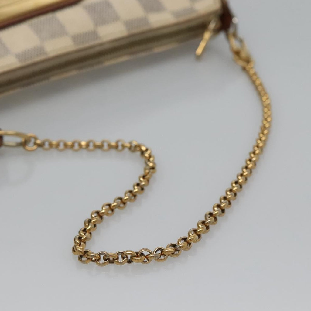 Louis Vuitton Eva Handbag Damier Beige Canvas Shoulder Bag