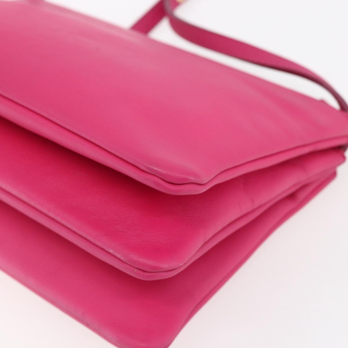 Celine Trio Crossbody Bag Leather Pink Leather Shoulder Bag Bag