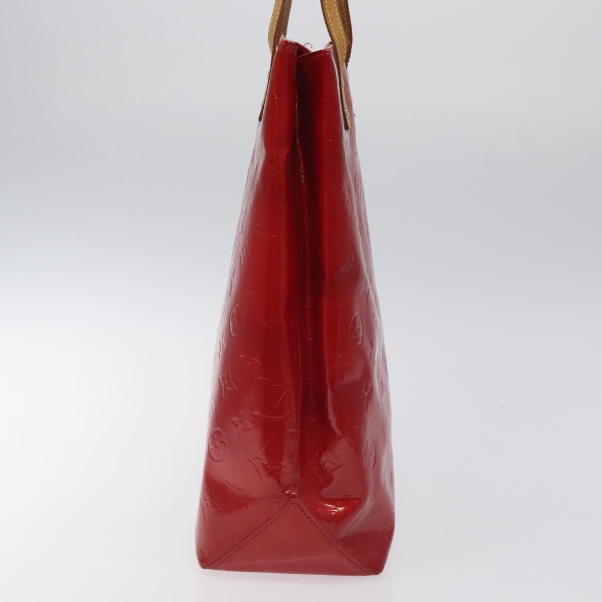 Louis Vuitton Reade Handbag Monogram Vernis Red Patent_Leather Handbag