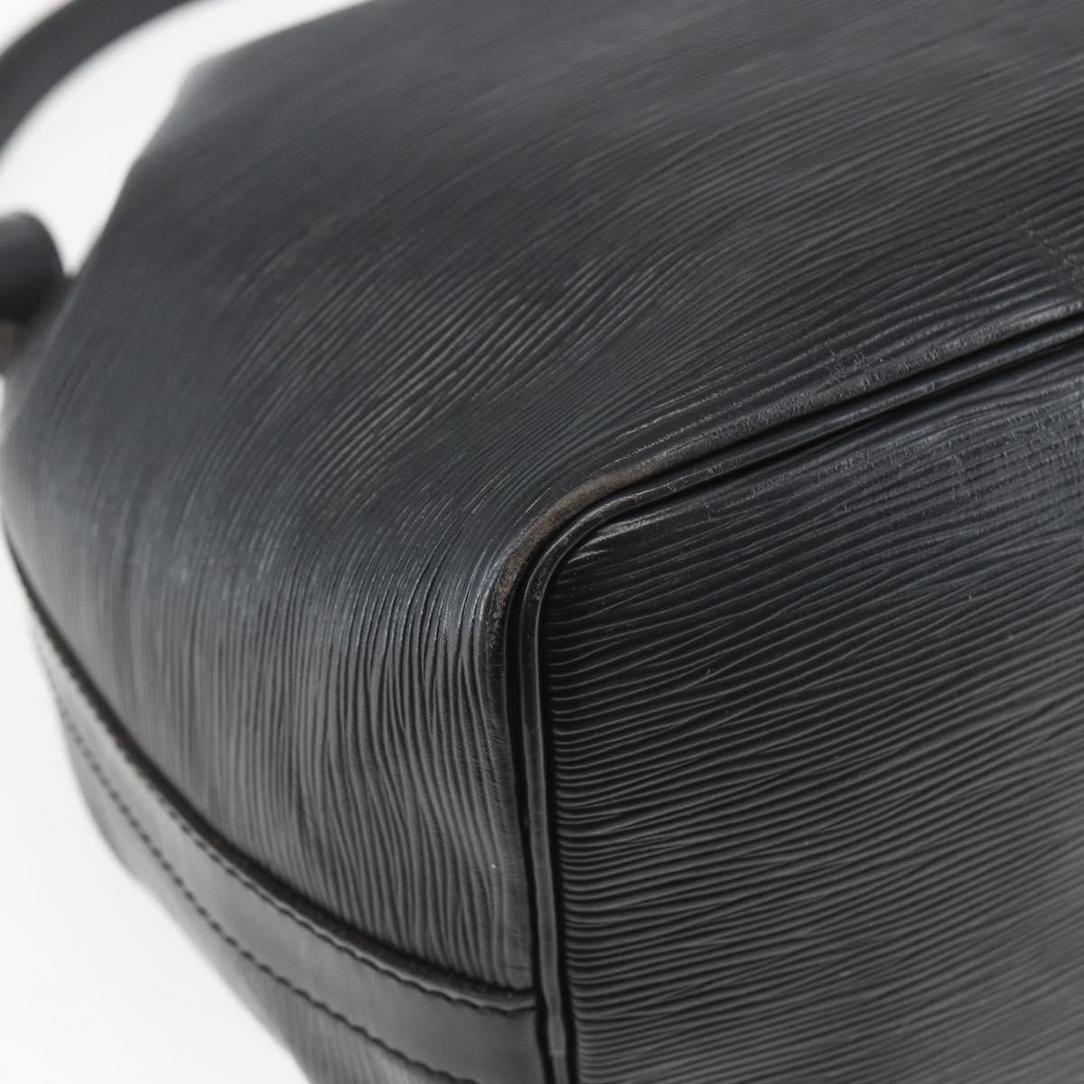 Louis Vuitton Petit Noe Handbag Epi Leather Black Leather Shoulder Bag