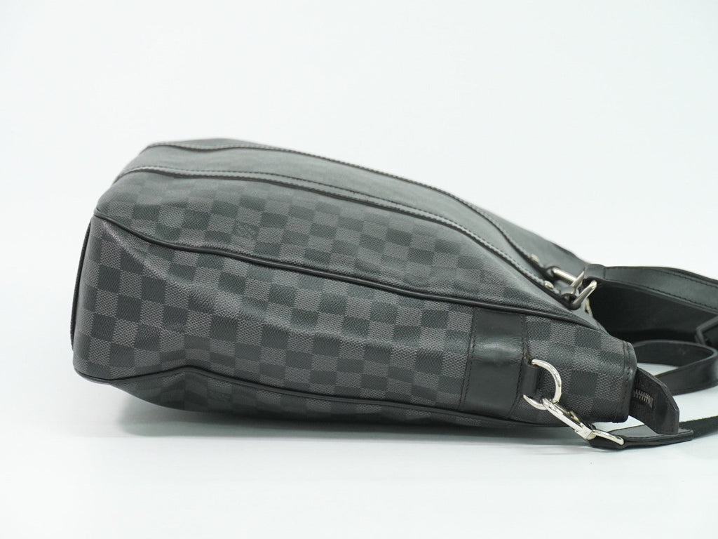 Louis Vuitton Tadao Handbag Damier Graphite Black Canvas Tote Bag