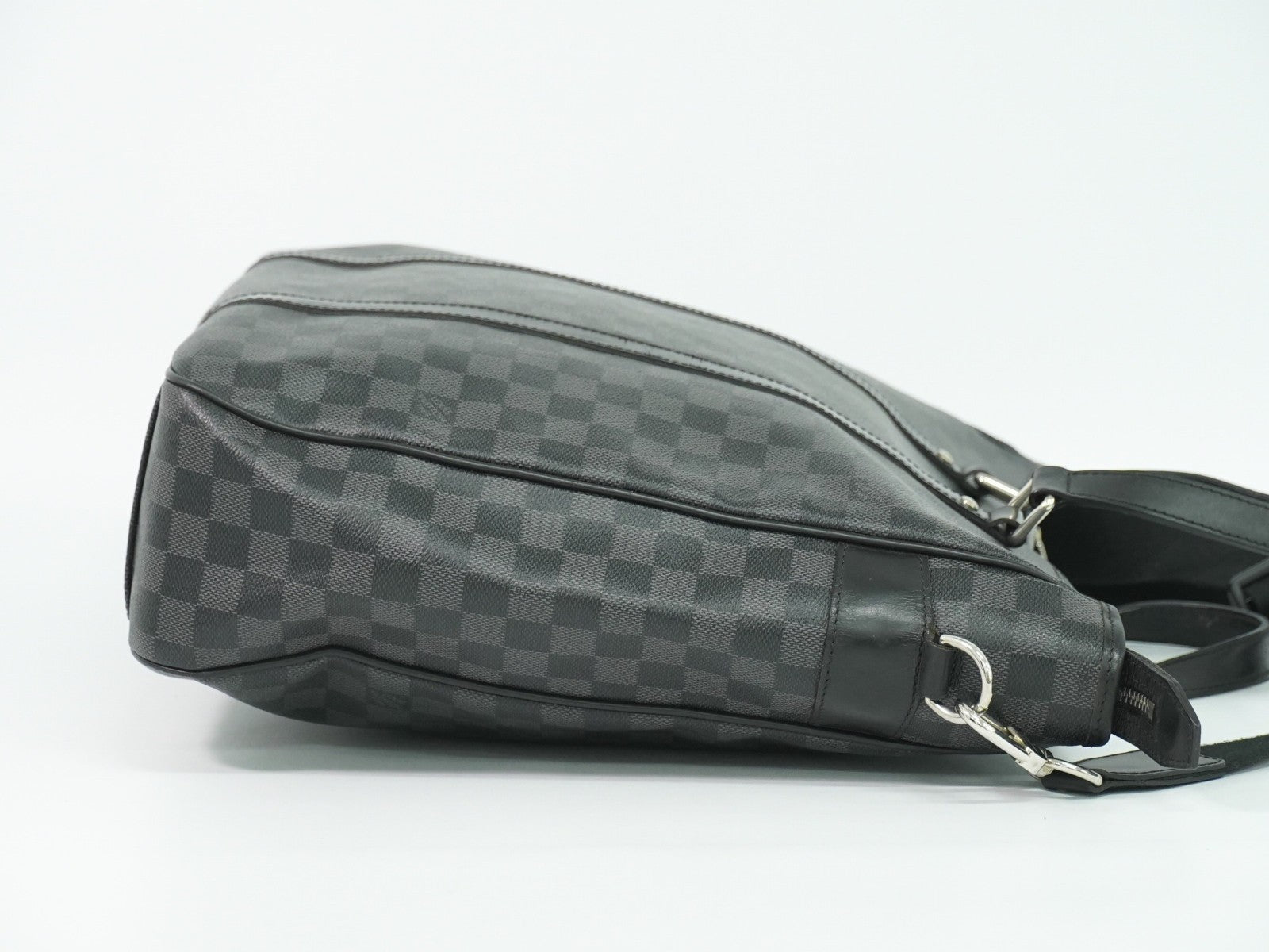 Louis Vuitton Tadao Handbag Damier Graphite Black Canvas Tote Bag