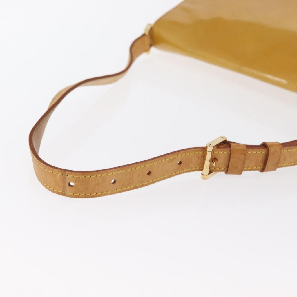 Louis Vuitton Thompson Street Handbag Monogram Vernis Yellow Patent_Leather Shoulder Bag