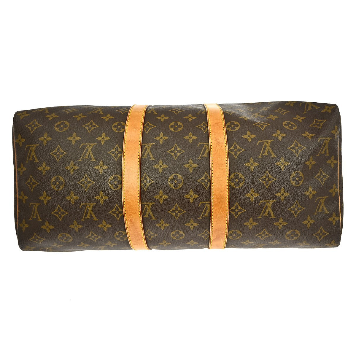 Louis Vuitton Keepall Bag Monogram Canvas Brown Canvas Travel Bag