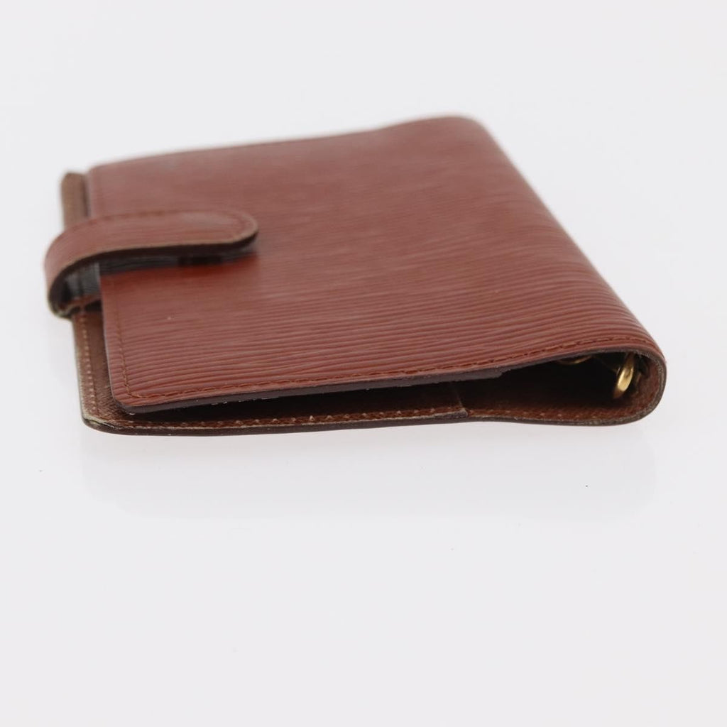 Louis Vuitton Agenda Cover Epi Leather Brown Leather Wallets Accessory