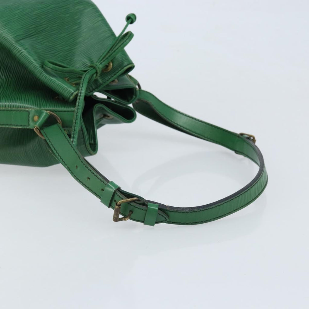 Louis Vuitton Noe Shoulder Bag Leather Green Leather Shoulder Bag