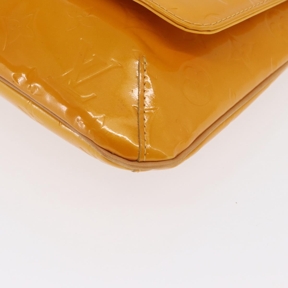 Louis Vuitton Thompson Street Handbag Monogram Vernis Yellow Patent_Leather Shoulder Bag