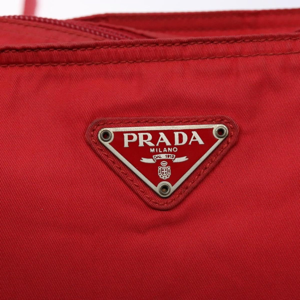 Prada Flat Messenger Bag Tessuto Red Nylon Bag