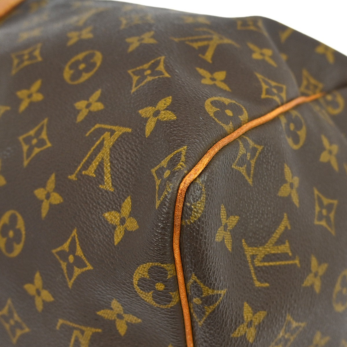 Louis Vuitton Keepall Bag Monogram Canvas Brown Canvas Travel Bag