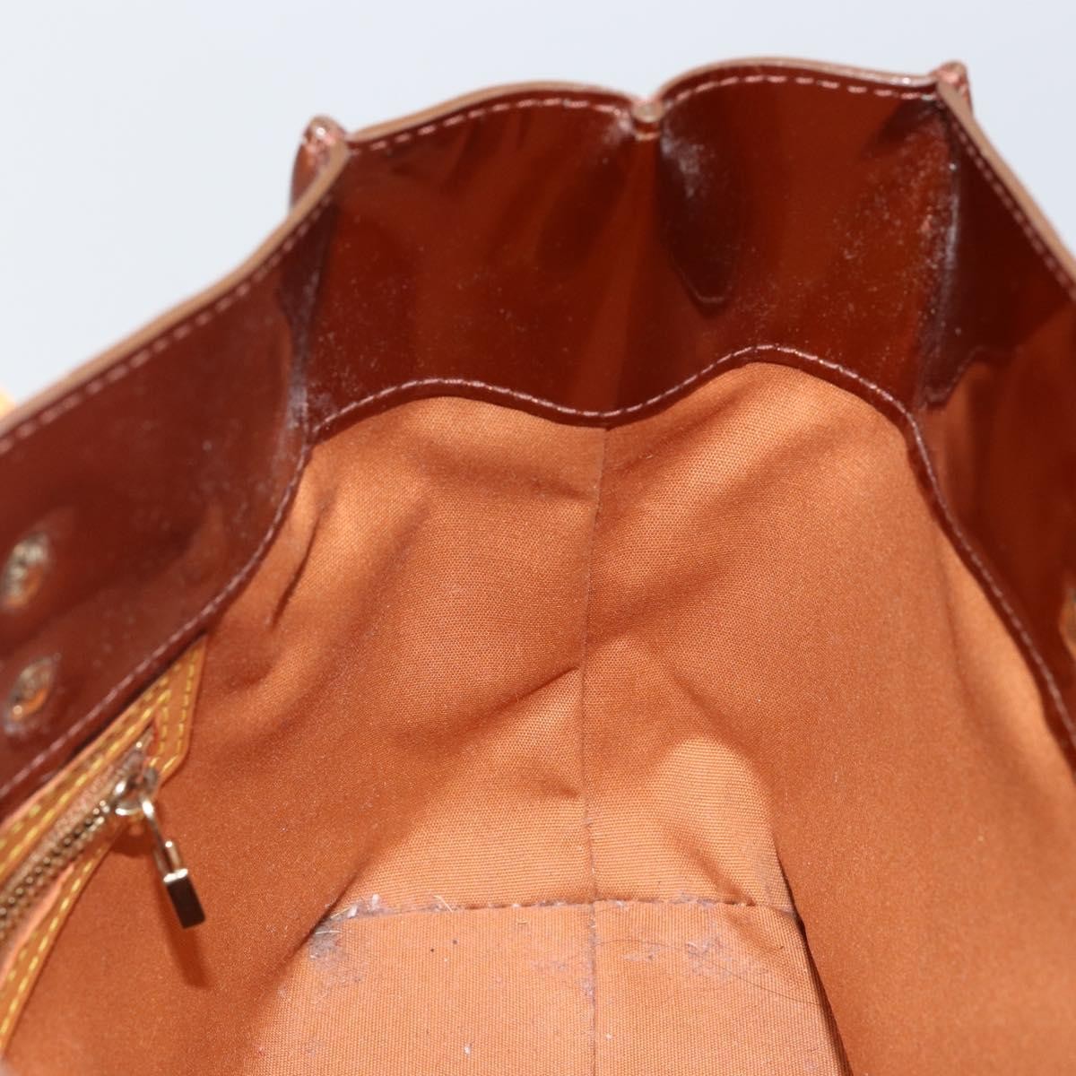Louis Vuitton Reade Handbag Monogram Vernis Brown Patent_Leather Handbag
