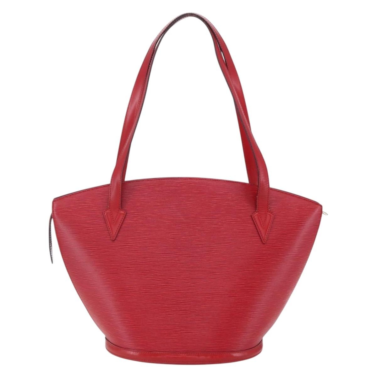 Louis Vuitton Saint Jacques Handbag Epi Leather Red Leather Shoulder Bag