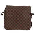 Louis Vuitton Naviglio Handbag Damier Brown Canvas Shoulder Bag
