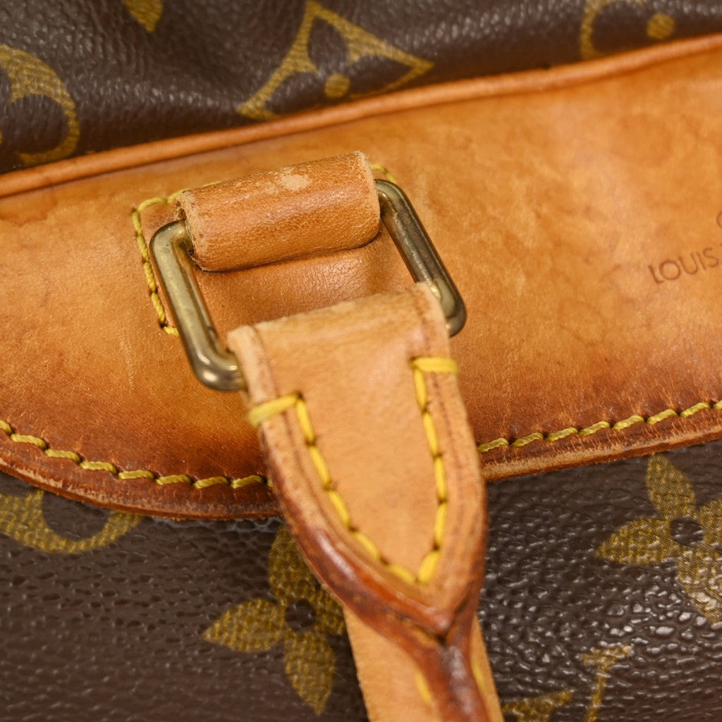 Louis Vuitton Deauville Handbag Monogram Canvas Brown Canvas Handbag
