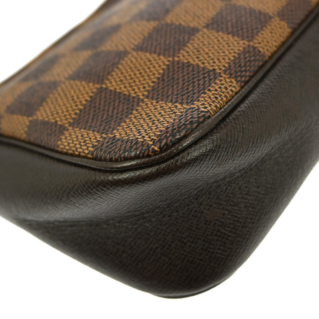 Louis Vuitton Trousse Make Up Bag Damier Canvas Brown Canvas Clutche & Pouche Bag