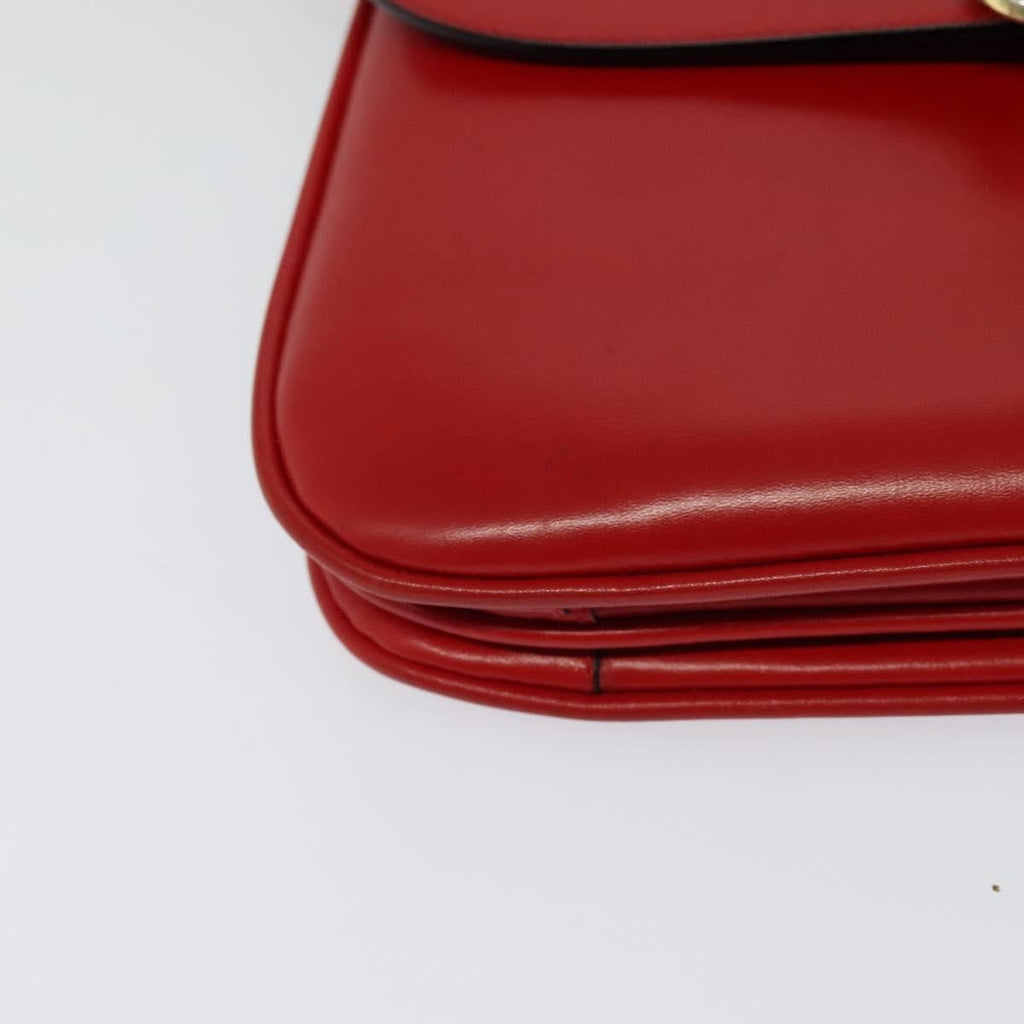Celine Vintage Triomphe Shoulder Bag Leather Red Leather Shoulder Bag Bag