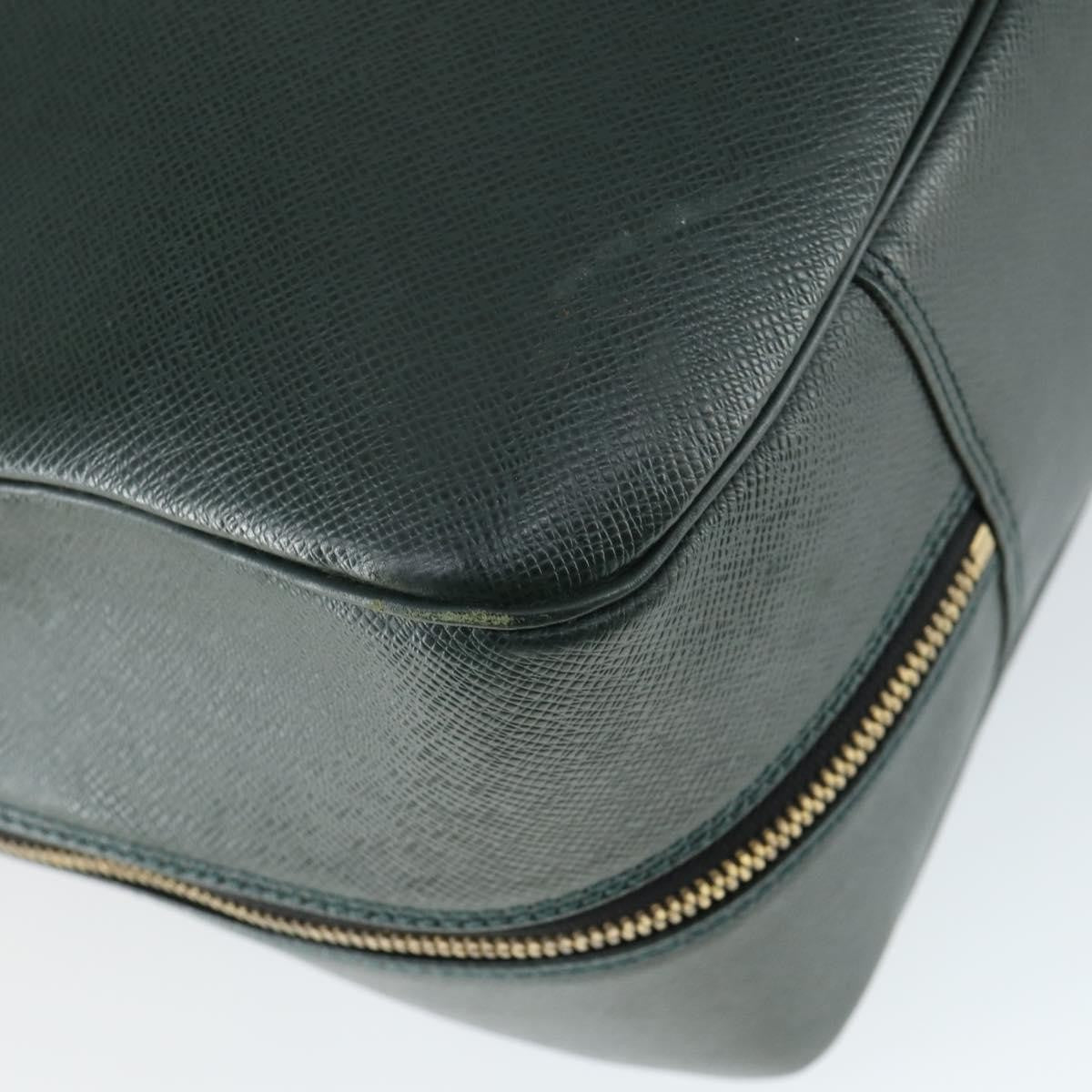 Louis Vuitton Helanga Bag Taiga Leather Green Leather Travel Bag