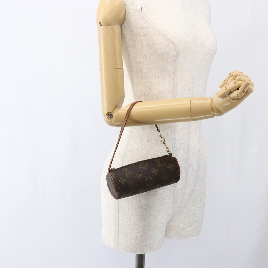 Louis Vuitton Papillon Pochette Monogram Canvas Brown Canvas Clutche & Pouche Bag