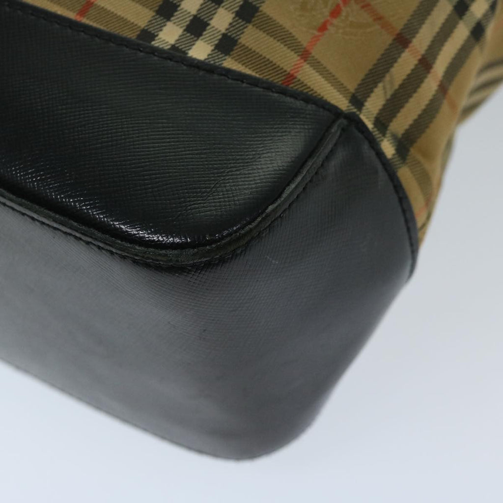 Burberry Nova Check Tote Canvas And Leather Beige Canvas Tote Bag