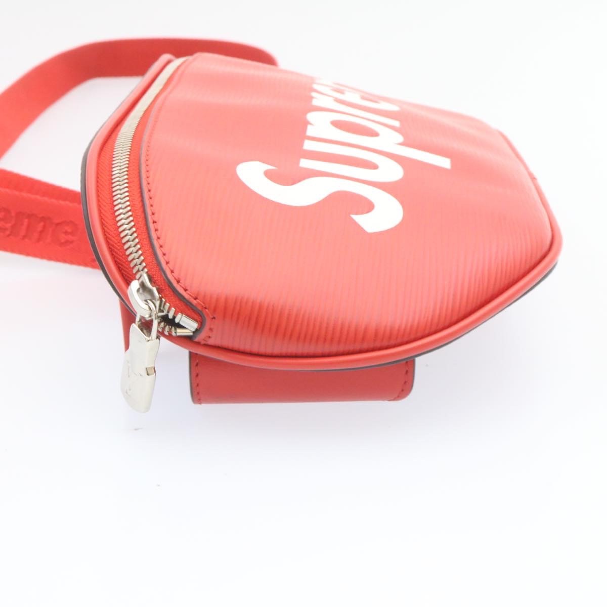 Louis Vuitton Louis Vuitton X Supreme Waist Bag Epi Leather Red Leather Bag