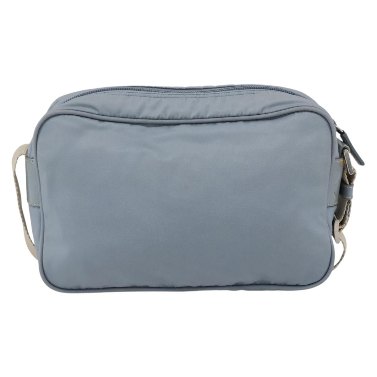 Prada Front Pocket Camera Bag Tessuto Blue Nylon Shoulder Bag Bag