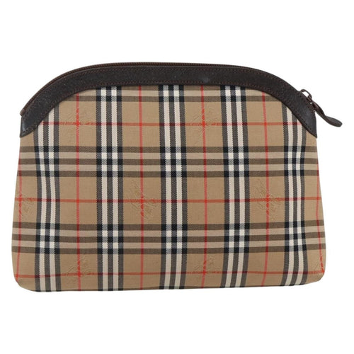 Burberry Nova Check Pochette Canvas Beige Canvas Clutche & Pouche Bag