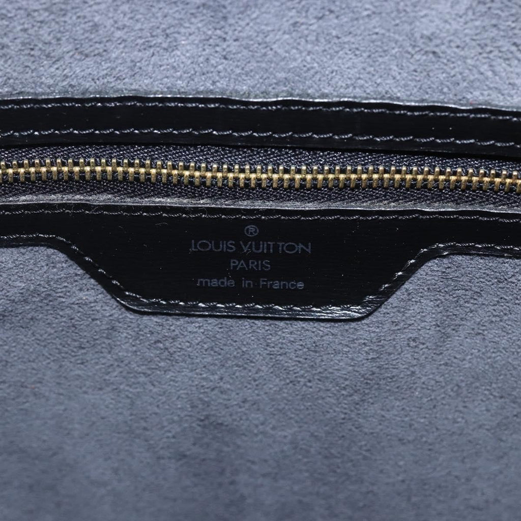 Louis Vuitton Saint Jacques Handbag Epi Leather Black Leather Handbag