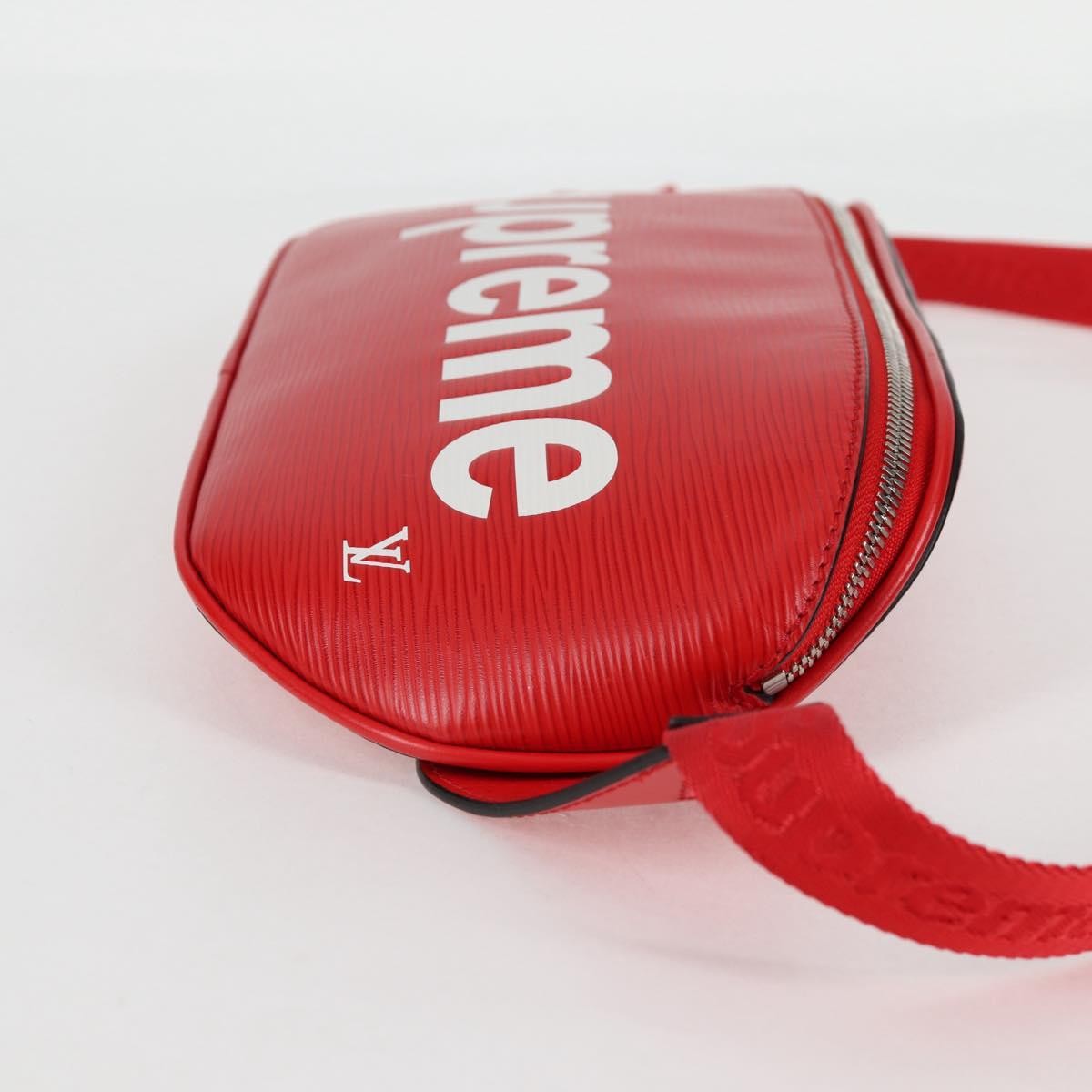 Louis Vuitton Louis Vuitton X Supreme Waist Bag Epi Leather Red Leather Clutche & Pouche Bag