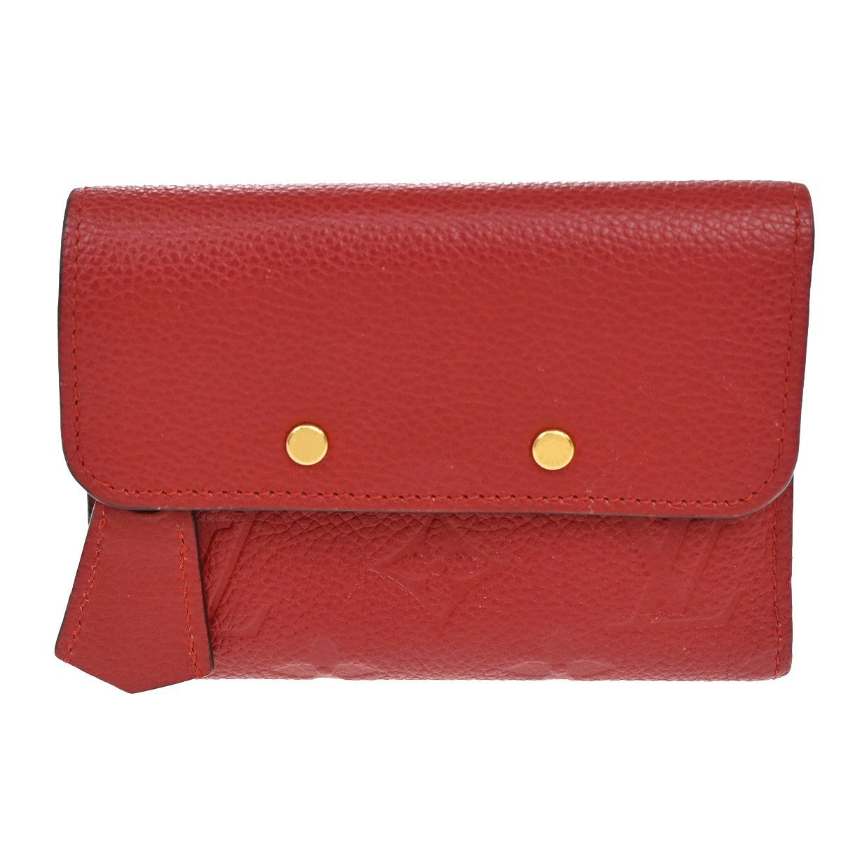 Louis Vuitton Pont Neuf Wallet Monogram Empreinte Leather Red Leather Wallets Accessory