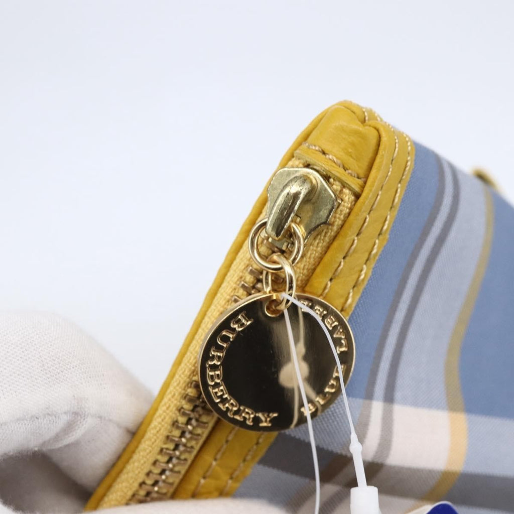 Burberry Nova Check Pochette Canvas Blue Canvas Clutche & Pouche Bag