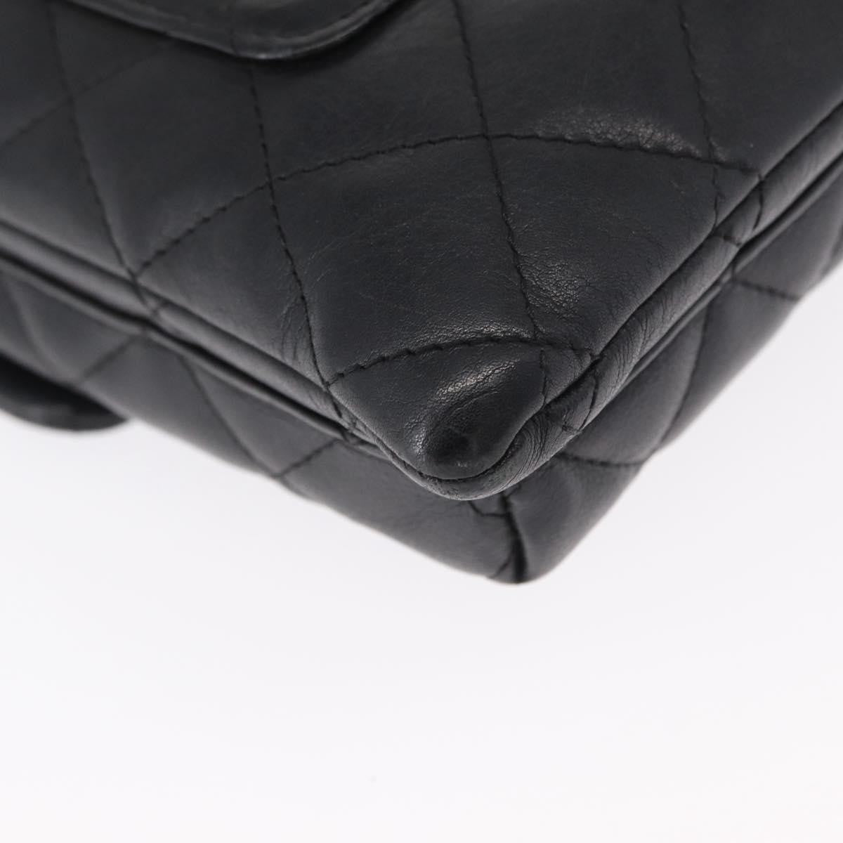 Chanel Cambon Flap Crossbody Bag Quilted Lambskin Silver Leather Shoulder Bag Bag