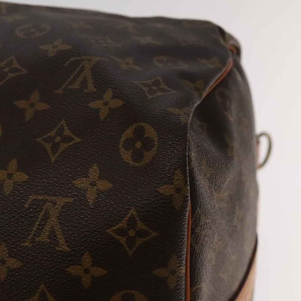Louis Vuitton Keepall Bandouliere Bag Monogram Canvas Brown Canvas Travel Bag