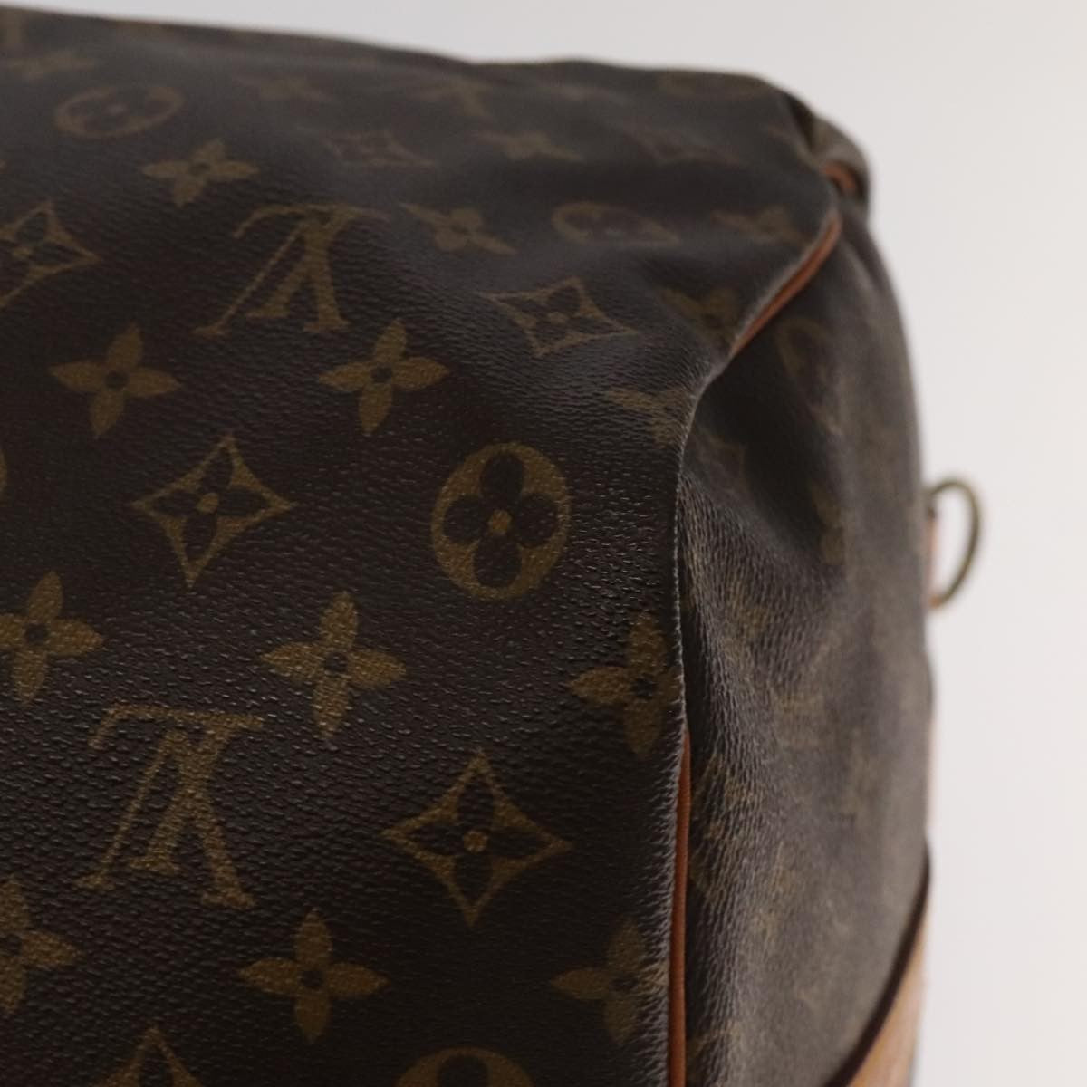 Louis Vuitton Keepall Bandouliere Bag Monogram Canvas Brown Canvas Travel Bag