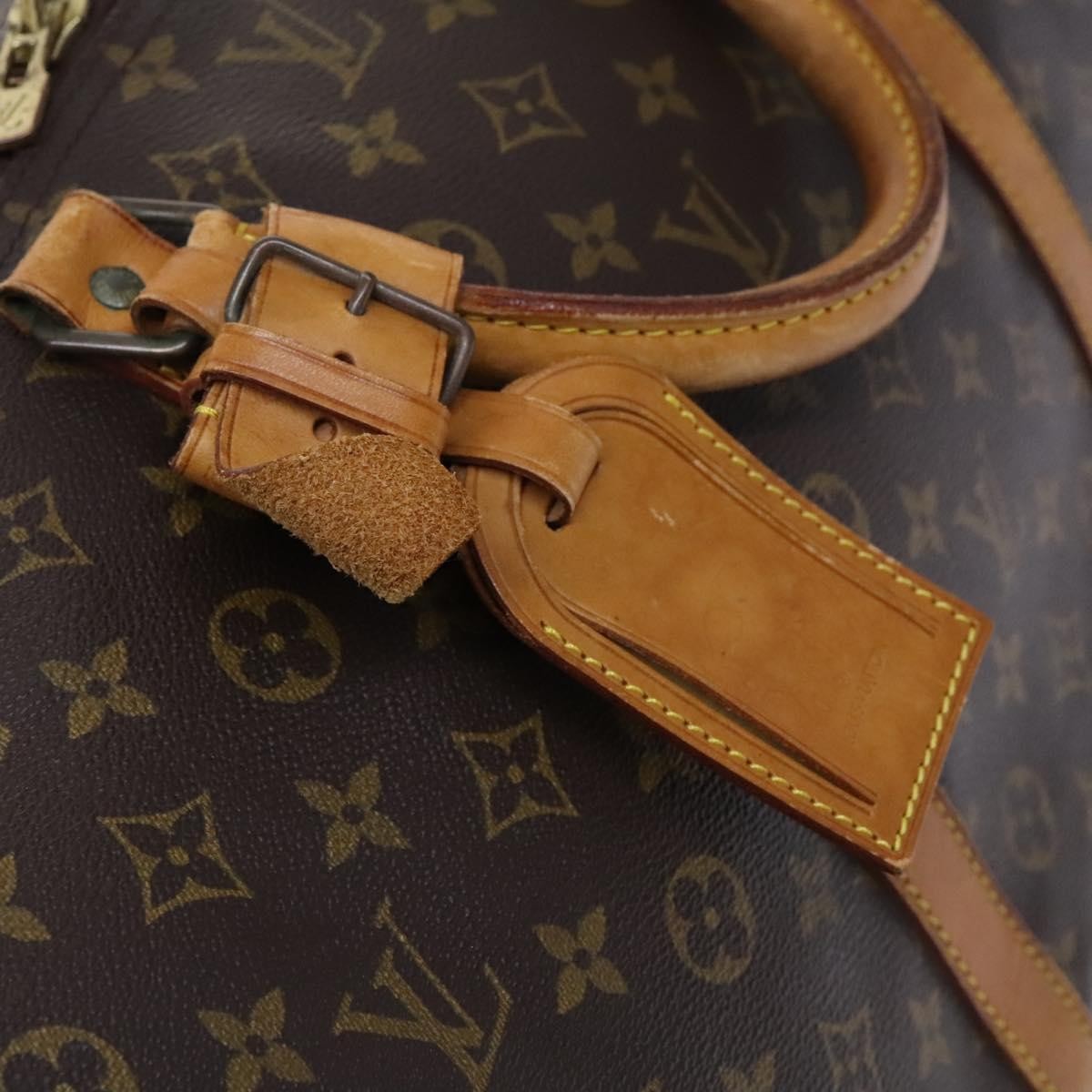 Louis Vuitton Keepall Bag Monogram Canvas Brown Canvas Travel Bag