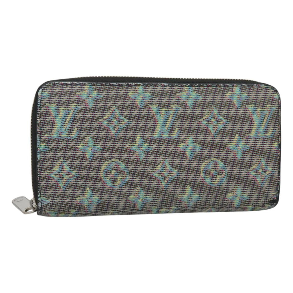 Louis Vuitton Zippy Wallet Nm Monogram Lv Pop Green Canvas Wallets Accessory