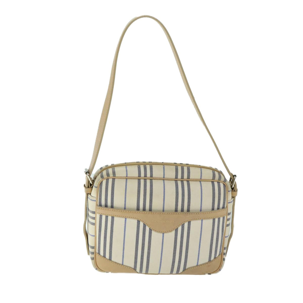 Burberry Nova Check Shoulder Bag Canvas Beige Canvas Shoulder Bag