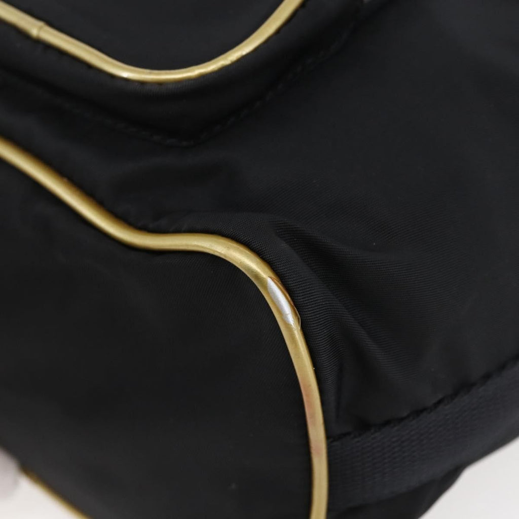 Prada Duet Drawstring Bucket Bag Tessuto Black Nylon Bag