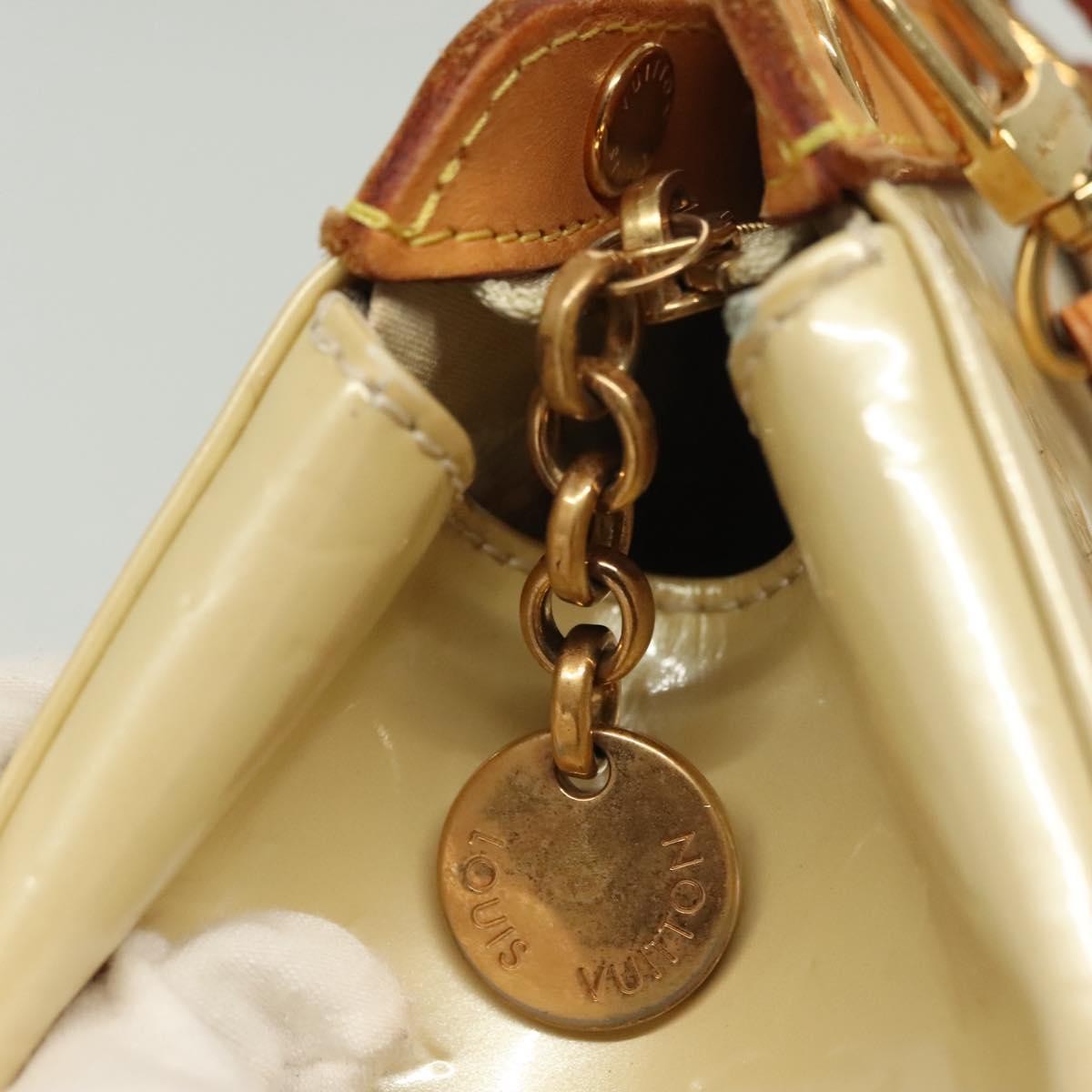 Louis Vuitton Blair Monogram Vernis Beige Patent_Leather Handbag