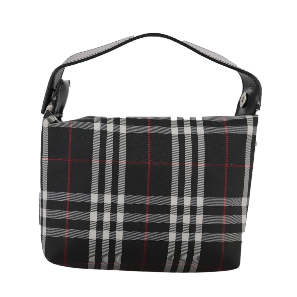 Burberry Nova Check Handbag Nylon Black Nylon Handbag