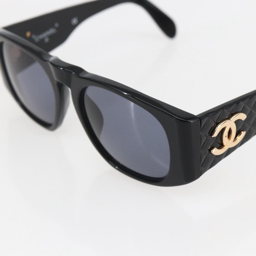 Chanel Cc Logo Matelasse Sunglasses Eye Wear Plastic Black Plastic Sunglasse Accessory
