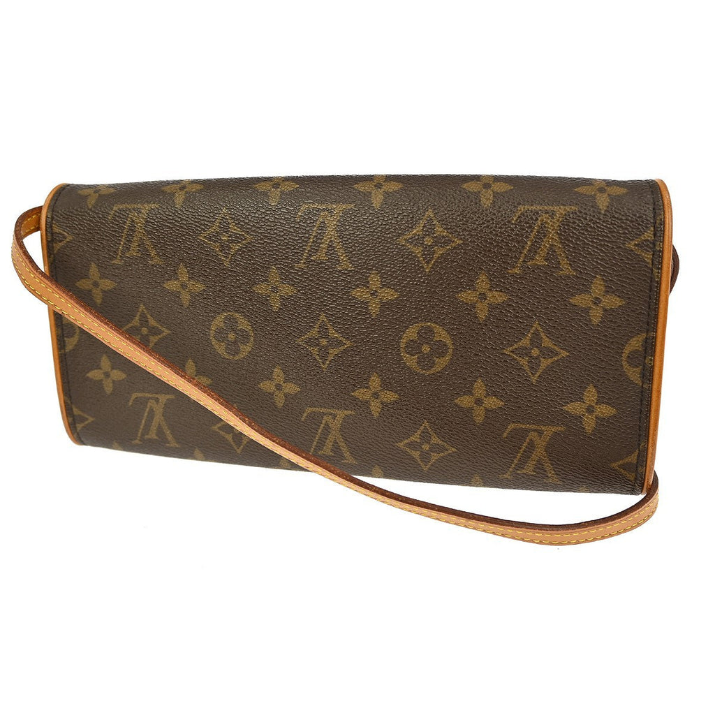 Louis Vuitton Twin Handbag Monogram Canvas Brown Canvas Shoulder Bag