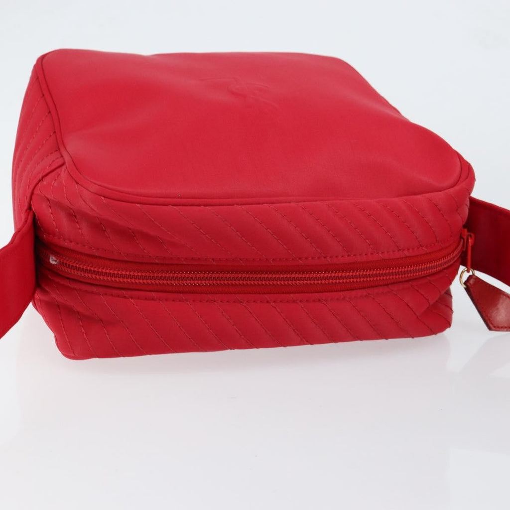 Saint Laurent Vintage Shoulder Bag Nylon Red Nylon Shoulder Bag Bag (Pre-Owned)