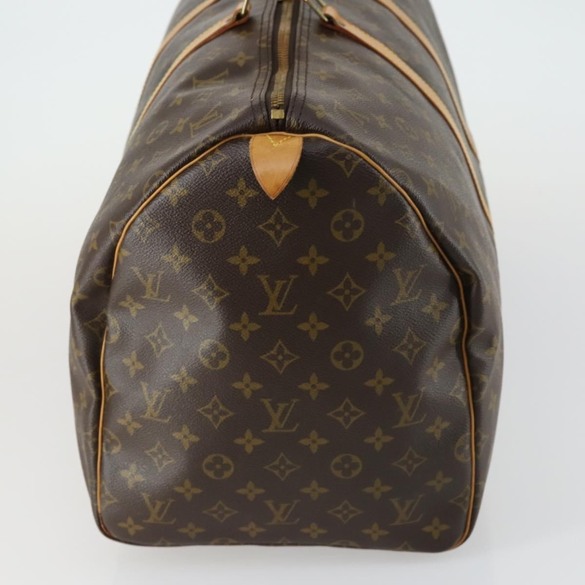 Louis Vuitton Keepall Bag Monogram Canvas Brown Canvas Travel Bag