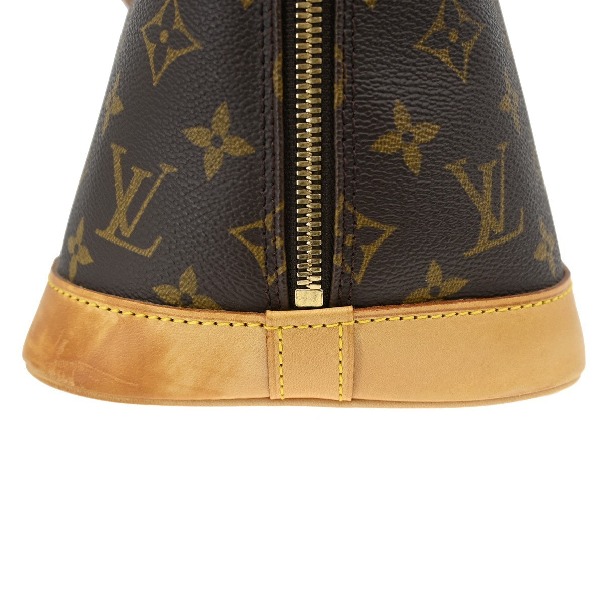 Louis Vuitton Alma Handbag Monogram Canvas Brown Canvas Handbag