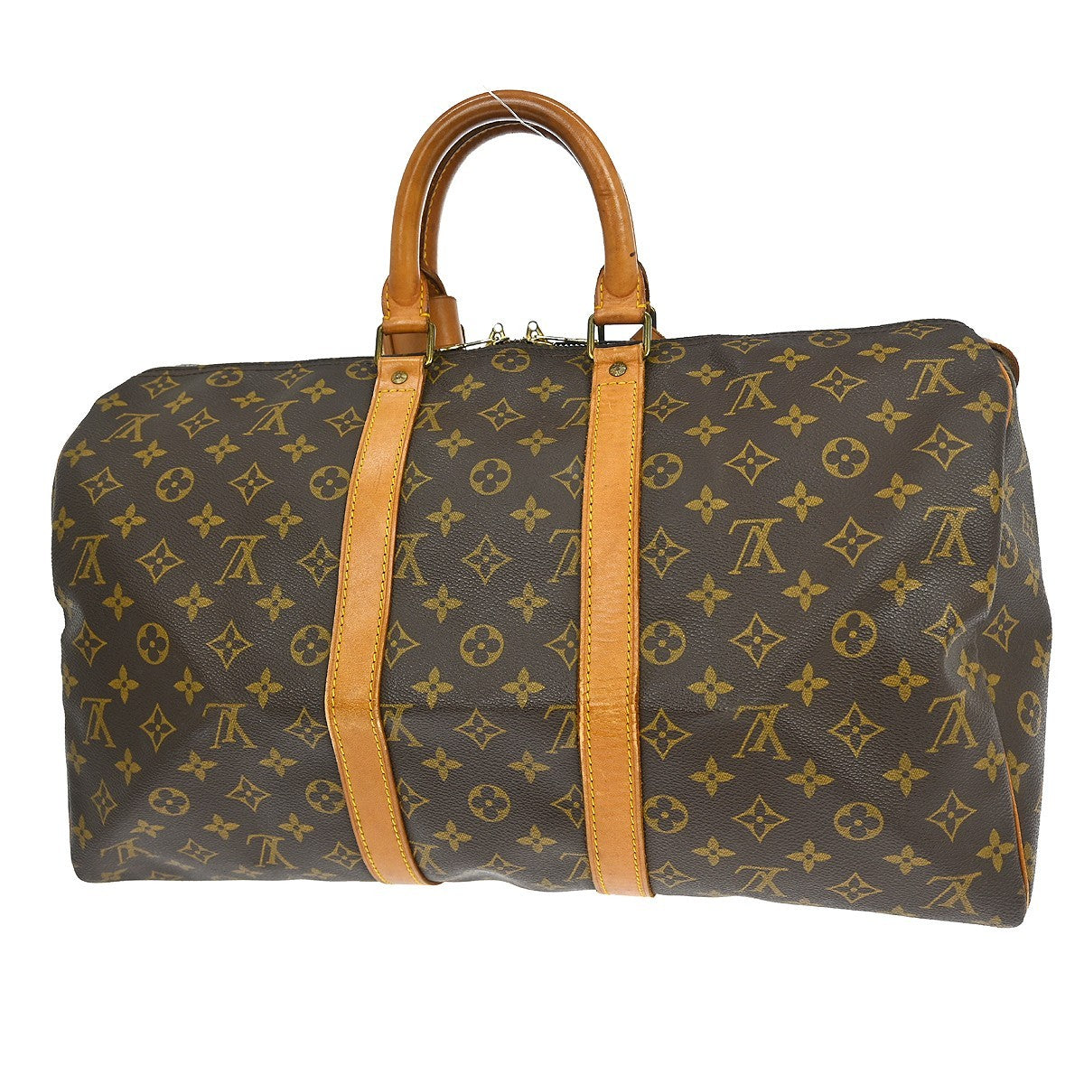 Louis Vuitton Keepall Bag Monogram Canvas Brown Canvas Travel Bag