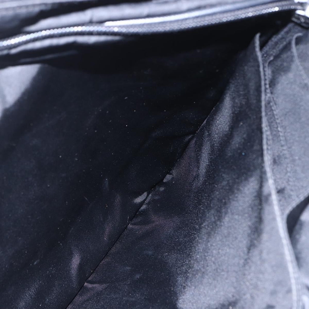 Prada Convertible Front Zip Briefcase Tessuto With Saffiano Leather Black Nylon Briefcase Bag