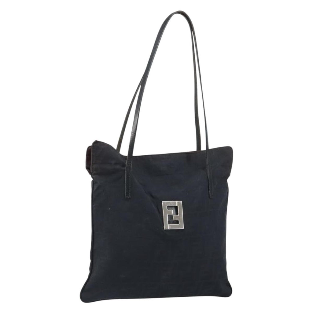 Fendi Zucca Tote Bag Canvas Black Canvas Tote Bag Bag