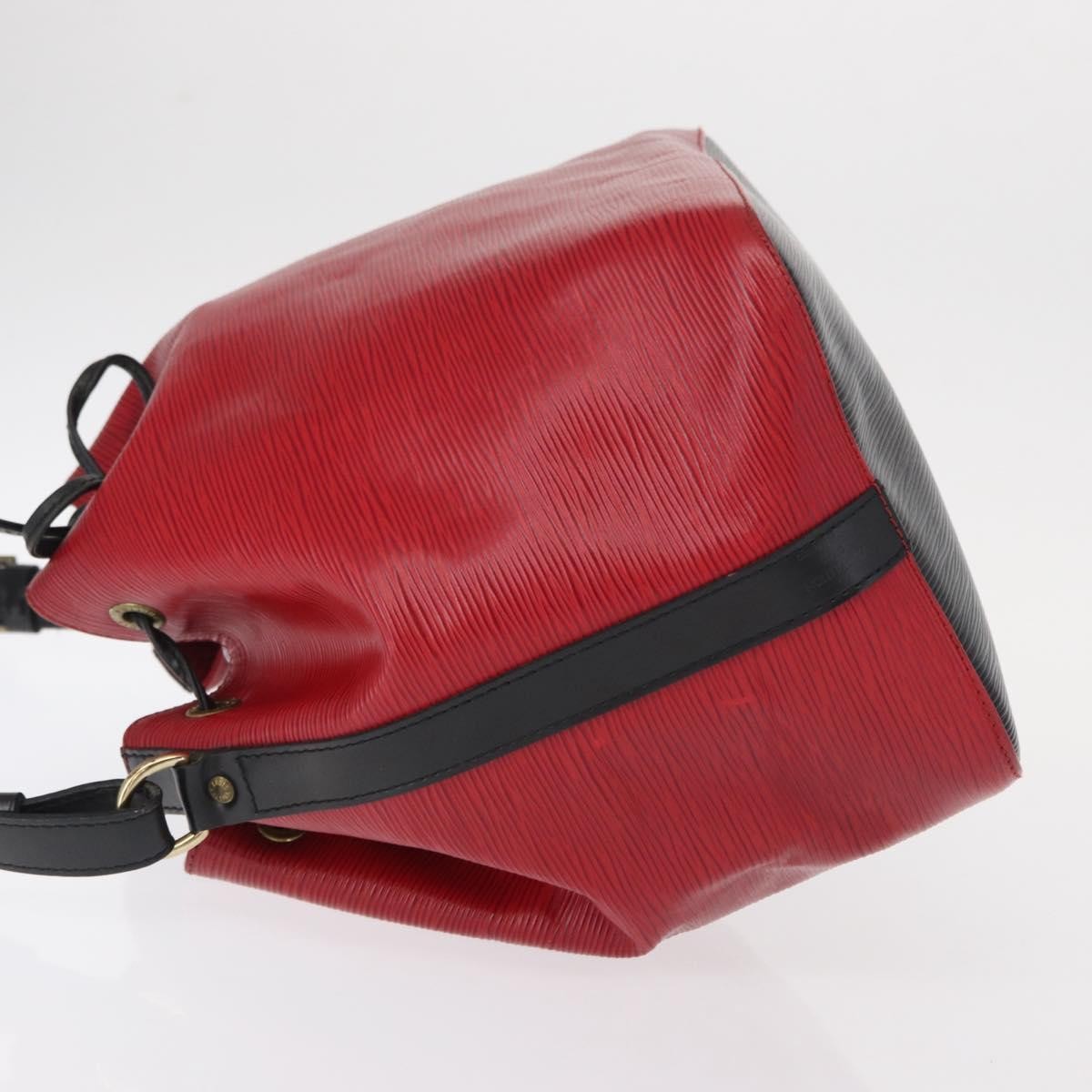 Louis Vuitton Bicolor Petit Noe Handbag Epi Leather Red Leather Shoulder Bag