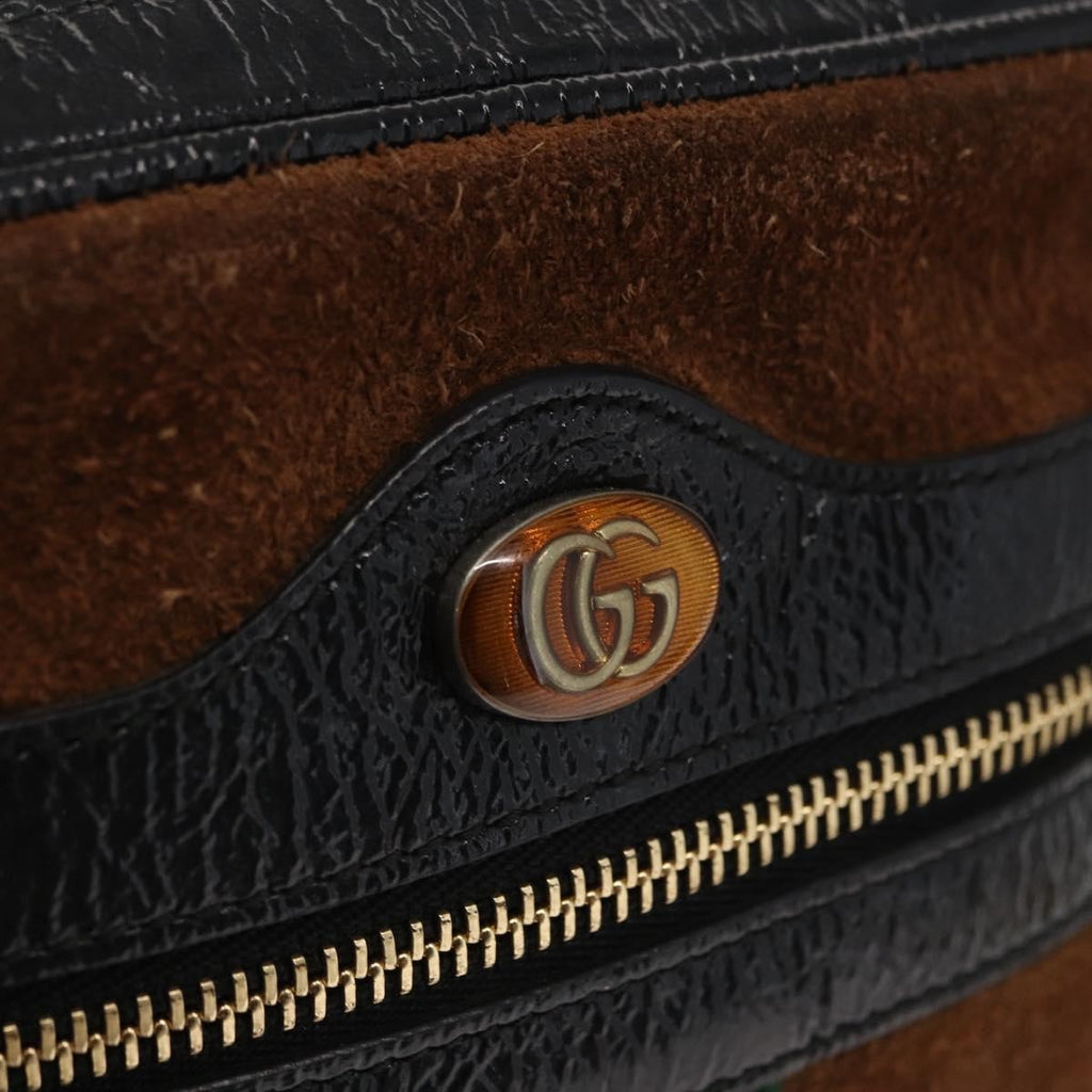 Gucci Ophidia Shoulder Bag Suede Brown Suede Shoulder Bag Bag (Pre-Owned)